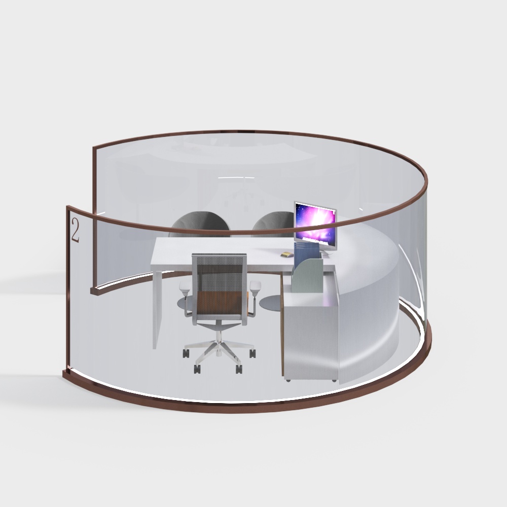 Bank lobby counter/service desk