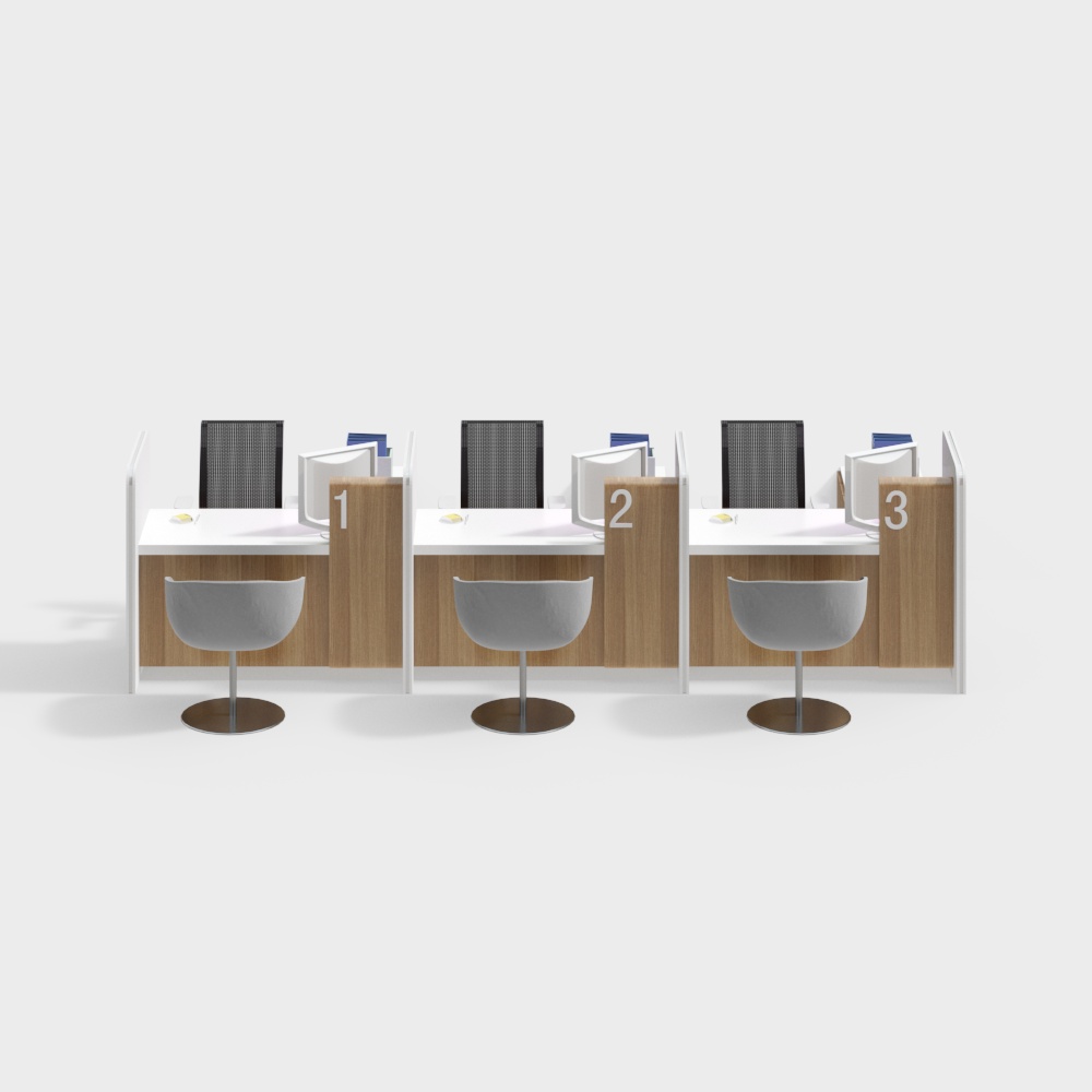 Comptoir commercial du hall de la banque