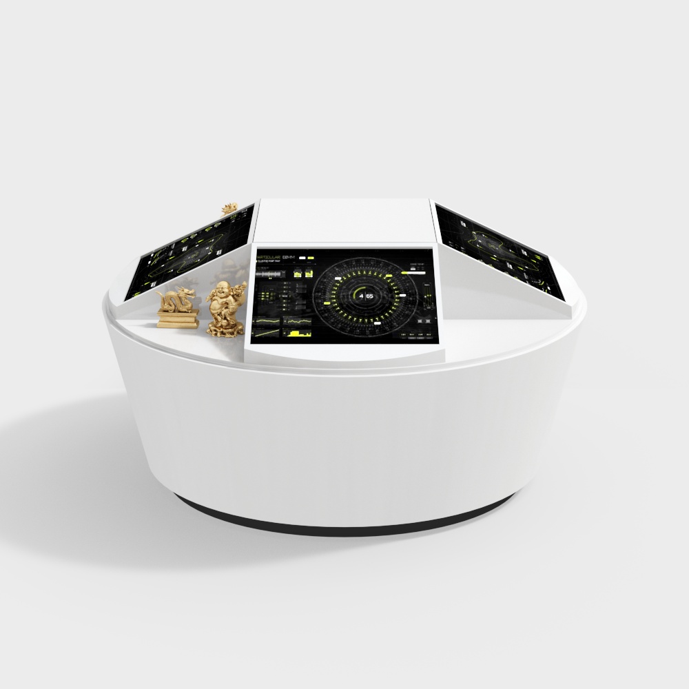 Futuristic Control Panel 3D model