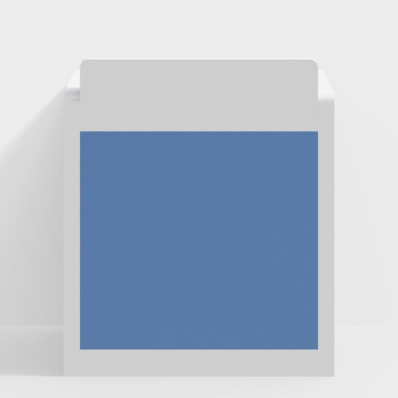 Modern Minimalist Bookshelf 3D model