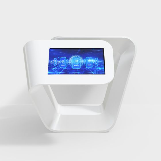 Futuristic Smart Interactive Display Stand 3D model
