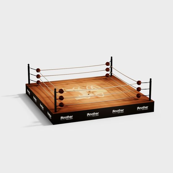 Dynamic Low-Polygon Boxing Ring 3D model