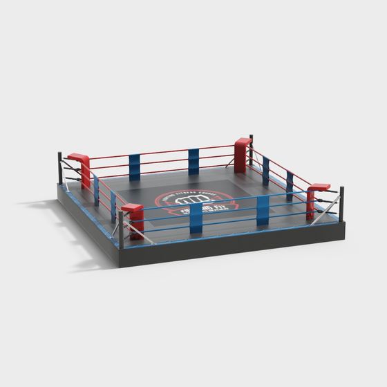 Dynamic Low-Poly Boxing Ring 3D model