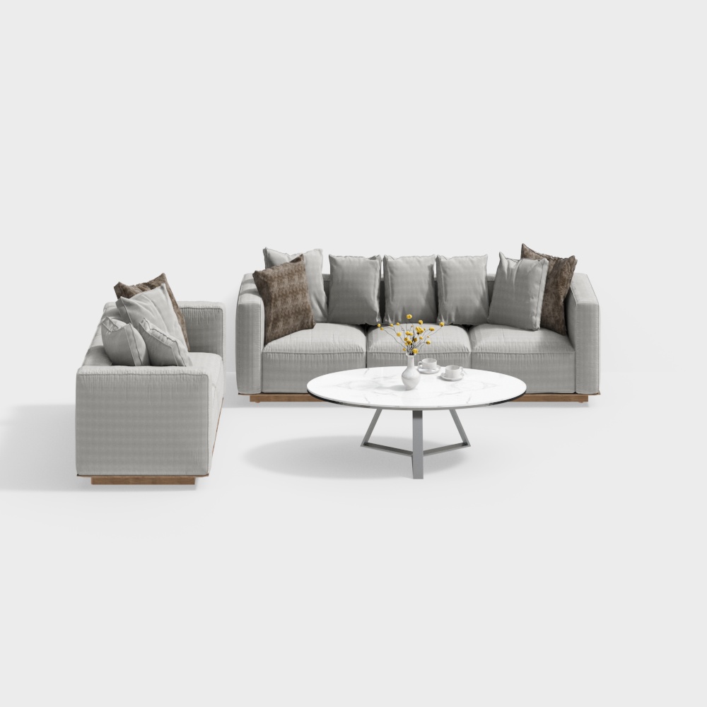 Bộ sofa và bàn cà phê thoải mái