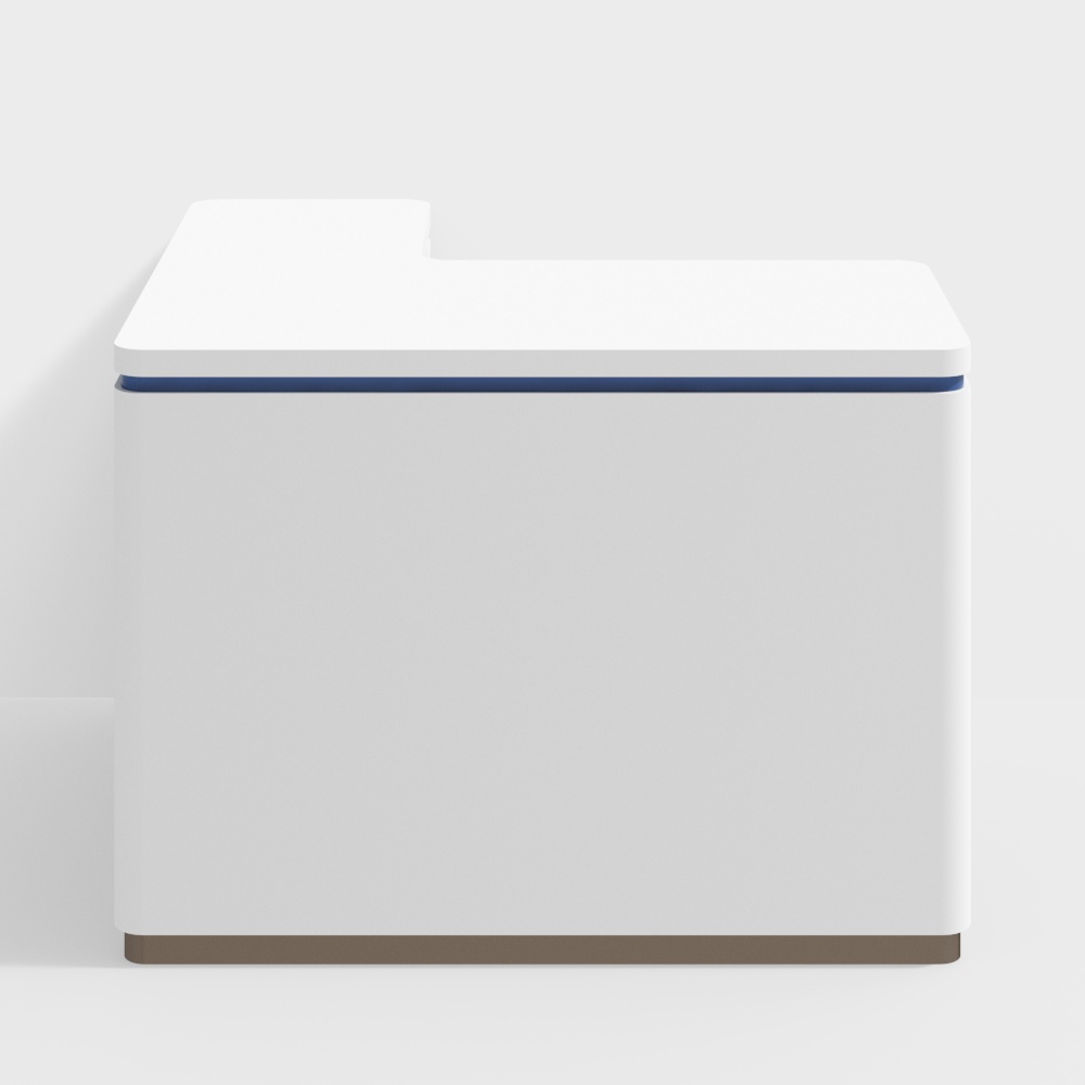 Bank lobby reception desk