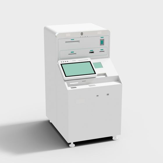 Futuristic Self-Service Kiosk 3D Model