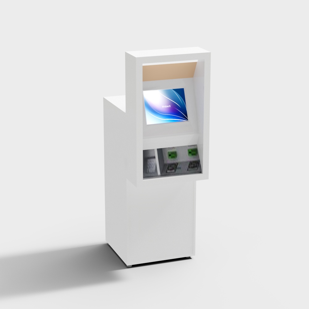 銀行の窓口機械