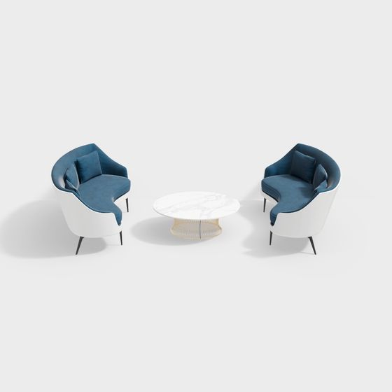 Urban Living Room Set 3D model