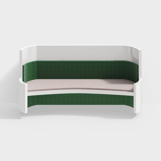 Urban Curve 3D model Sofa in Minimalist Aesthetic