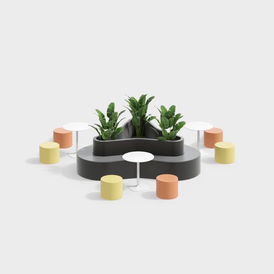 Stylish Nature-Inspired 3D Model for Interiors