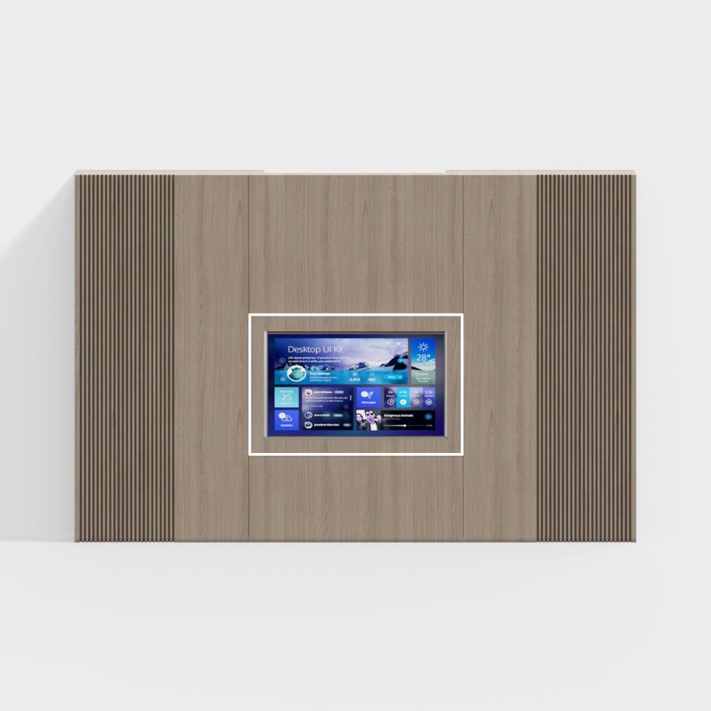 Tường màn nền của sảnh ngân hàng