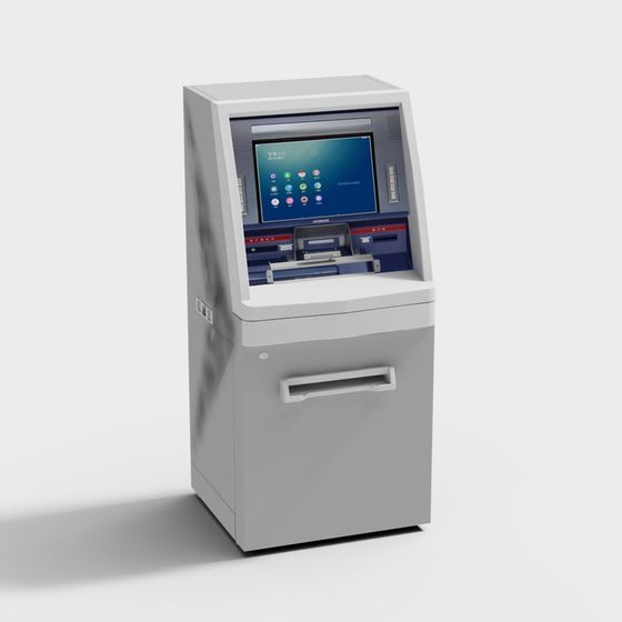 Stylish Self-Service Kiosk 3D model