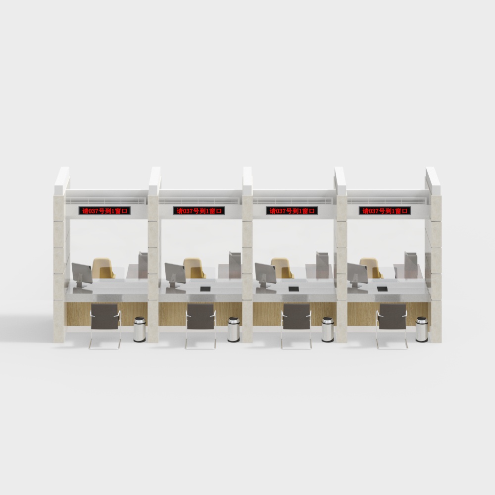 Modern Office Space 3D Model