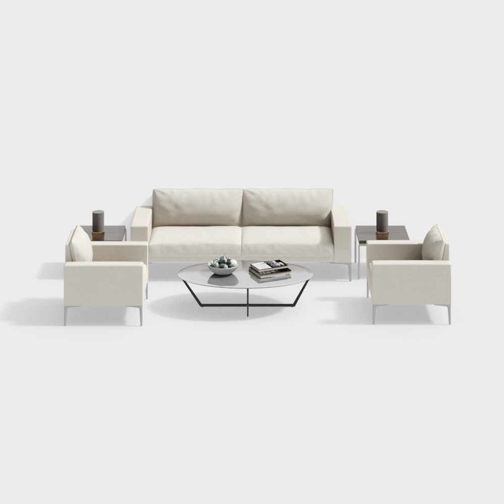 Bộ sofa và bàn cà phê thoải mái