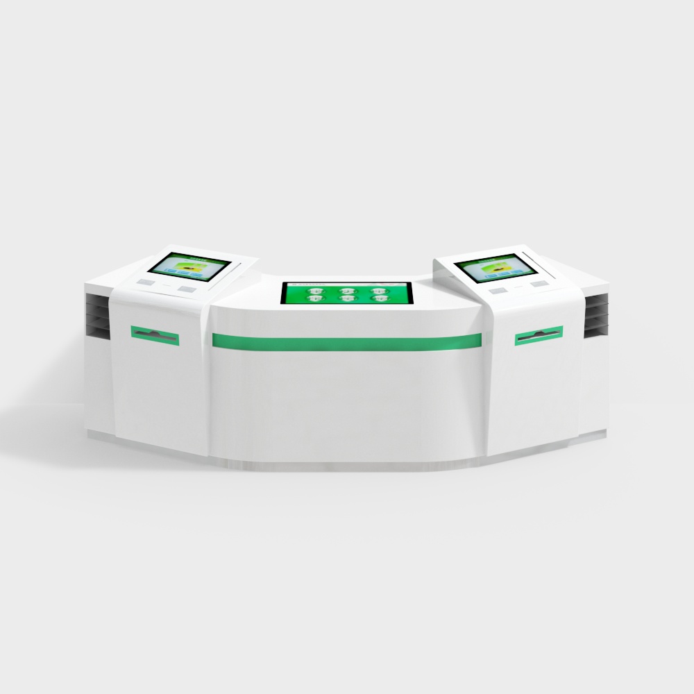Futuristic Smart Counter 3D model