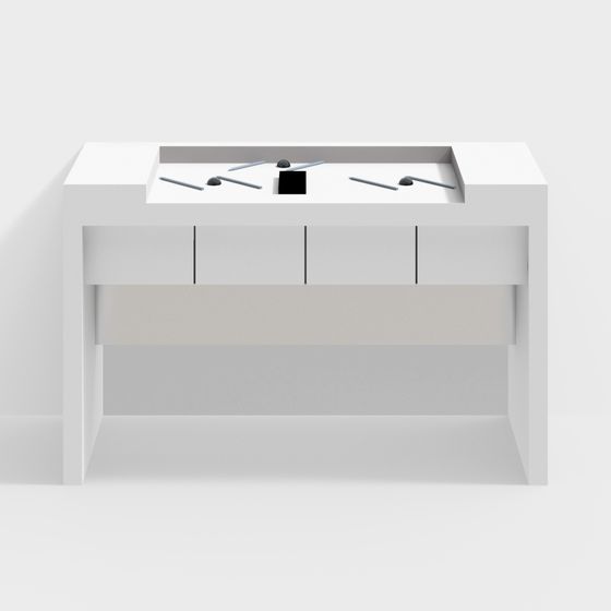 Elegant Urban Workstation 3D model for Modern Spaces