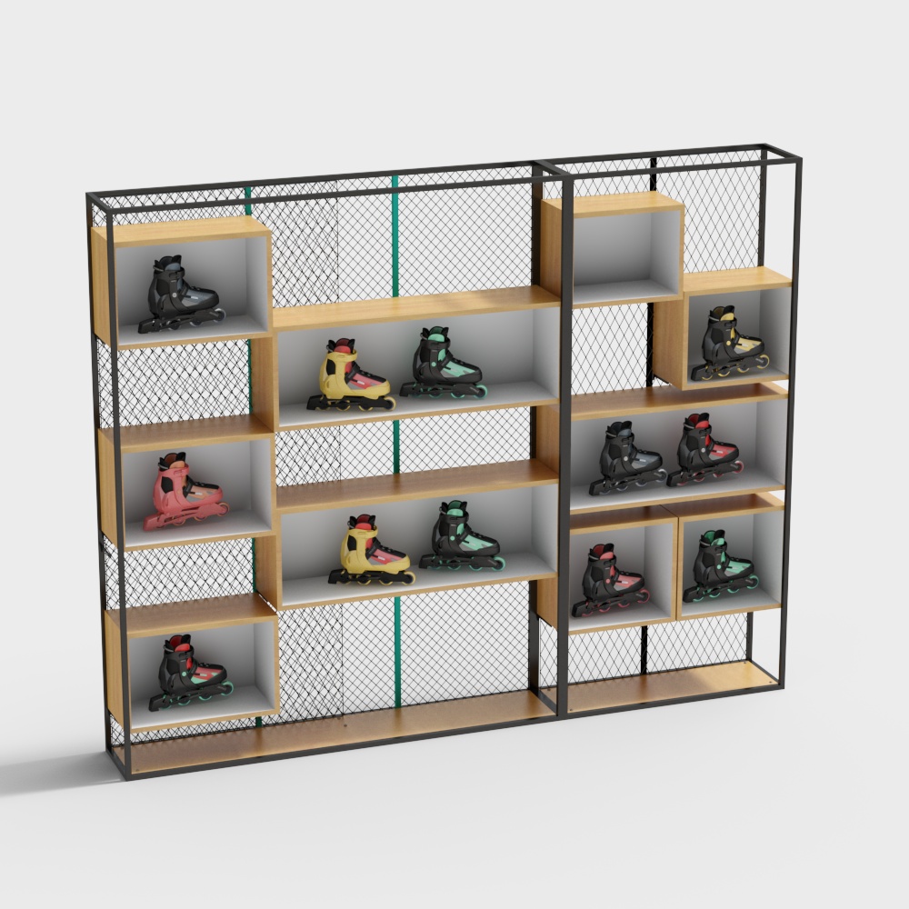 Roller skate cabinet