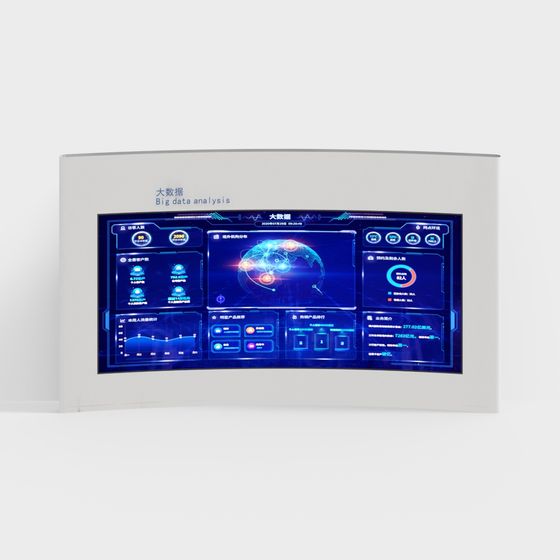 High-Tech 3D Model for Data Analysis