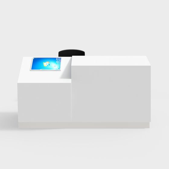 Minimalist Reception Desk 3D model