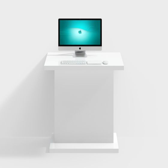 Minimalist Office Desk 3D model