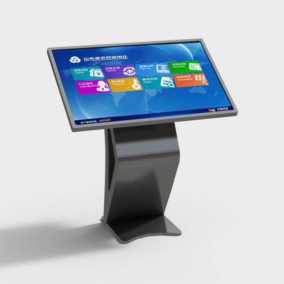 Touchscreen Kiosk 3D Model