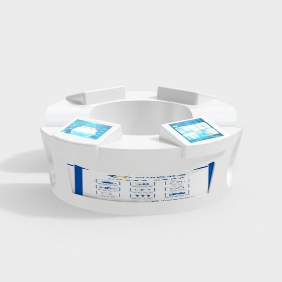 Futuristic Smart Interactive Round Table 3D model
