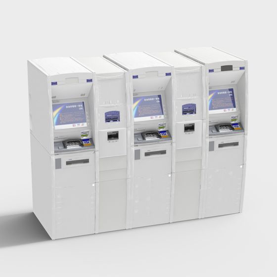 Máquina de autoservicio de cajero bancario