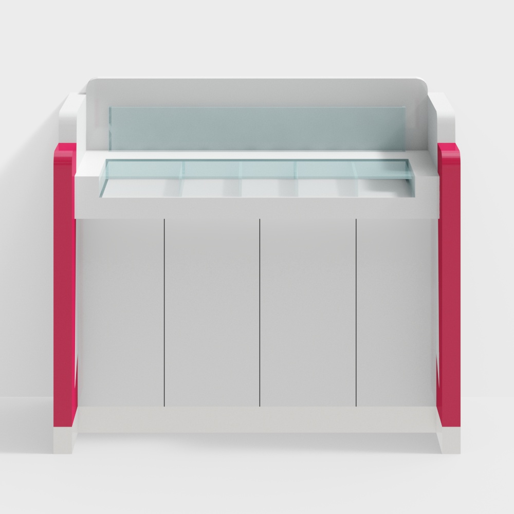 Bank lobby counter/service desk