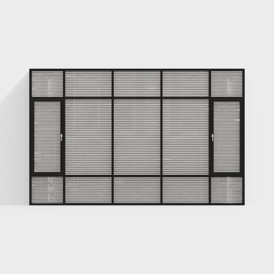 Urban Window Low-Poly 3D Model