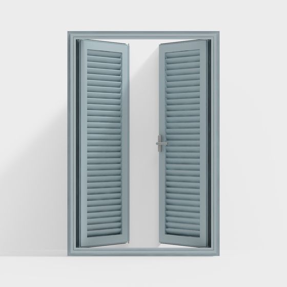 Open Shutter Door 3D model for Creative Designs
