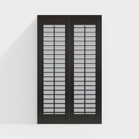 Simple Shutter Door 3D Model