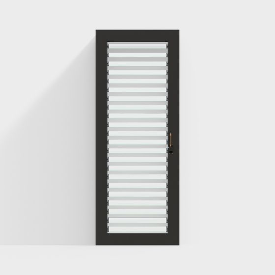 Modern Louvered Door 3D model