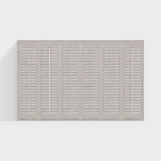Elegant Shutter Door 3D Model for Modern Designs