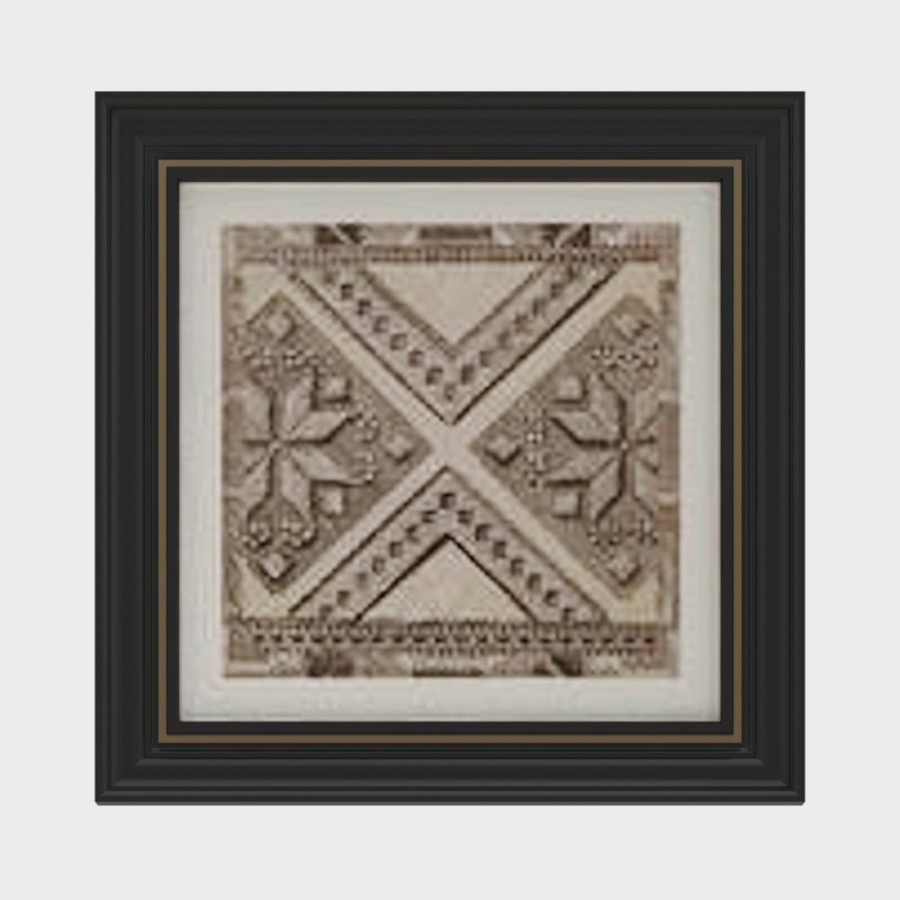 Antique Puzzle 3D Model – Vintage Hanging Painting