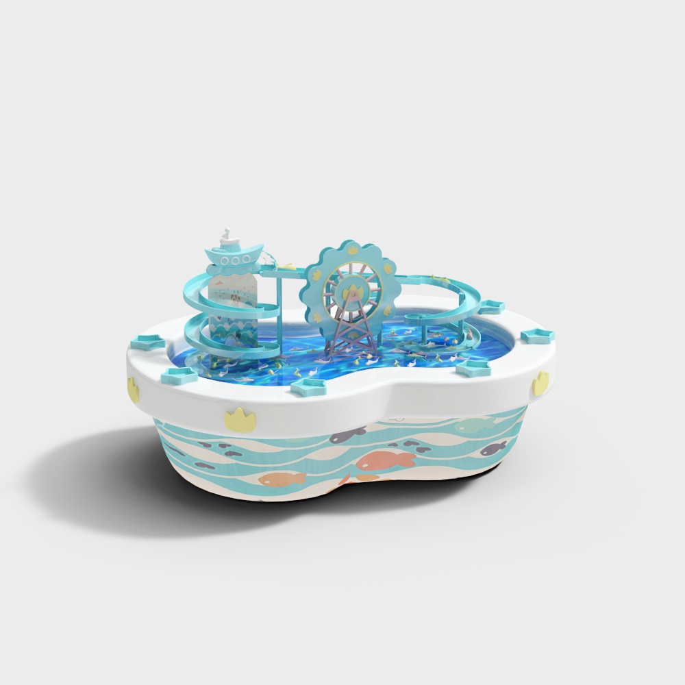 เรือในสระตกปลา