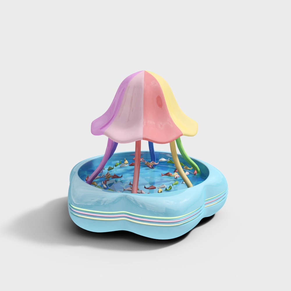 Parachute fishing pond