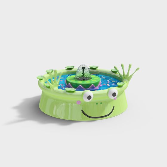 Charming Frog Pond 3D model