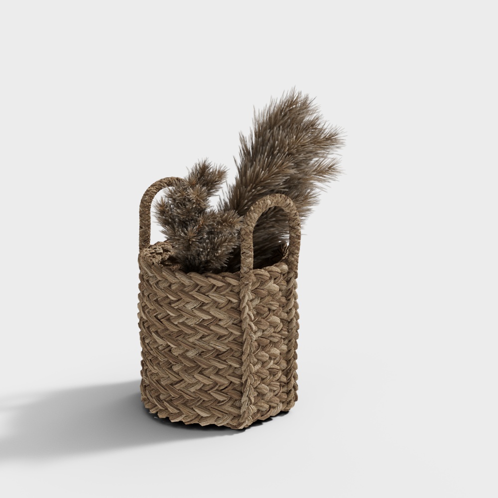 Straw, rattan baskets, baskets