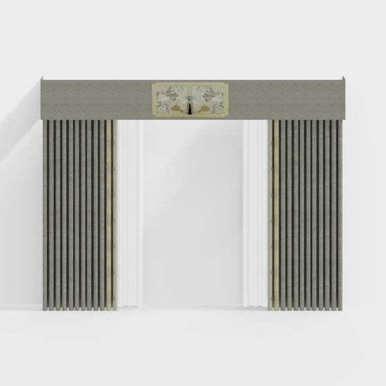 Tende DX39775-2A con Design Floreale Ricamato 775-1A