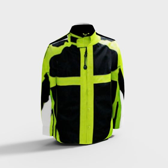 High Visibility Safety Jacket 3D model for Designers