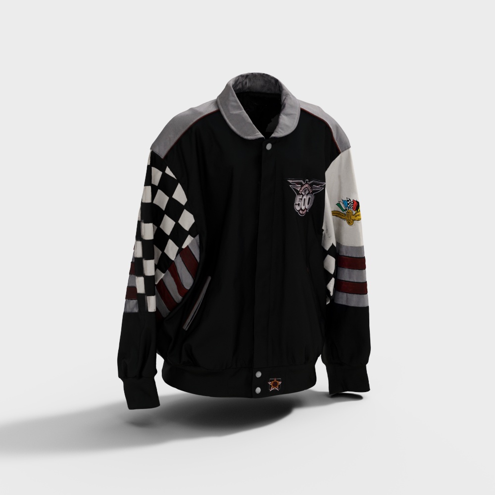 Racing Jacket Low Poly 3D model