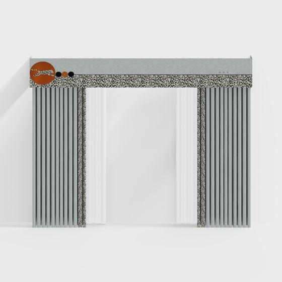 Urban Gateway Low Polygon Architectural 3D model