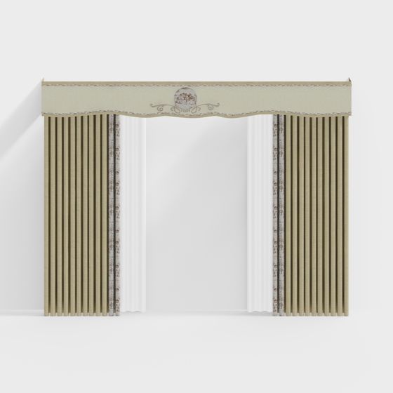 Vintage Elegance Door Frame 3D model