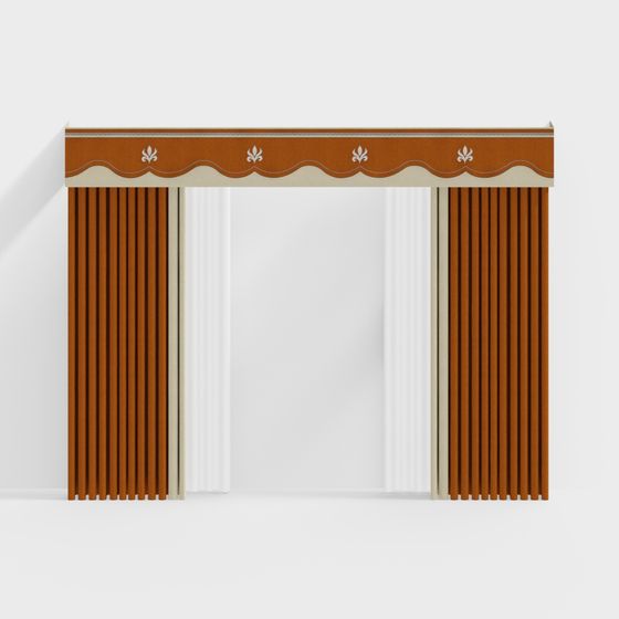 Gorgeous Stage Curtain 3D model for Creative Projects
