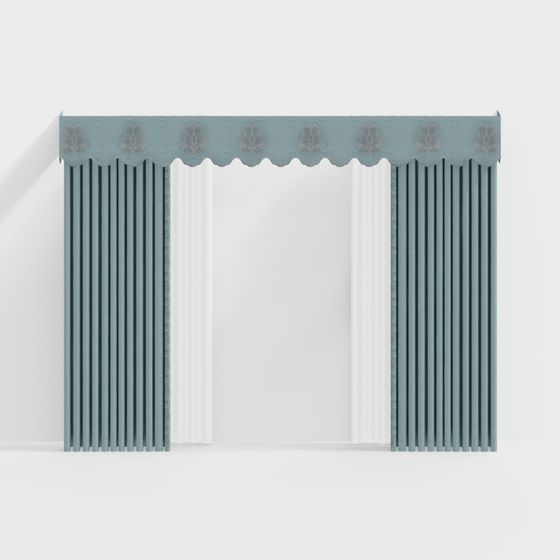 Classic Window Treatment 3D model