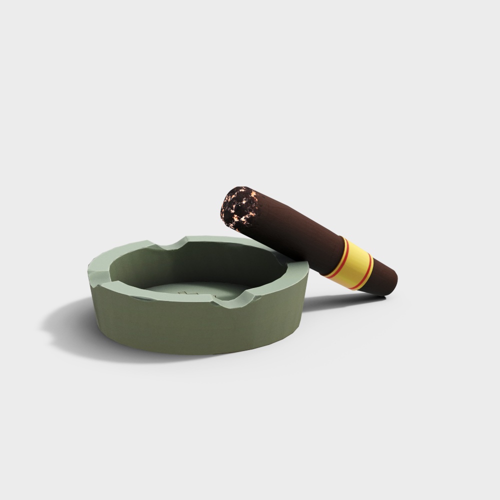 green ashtray
