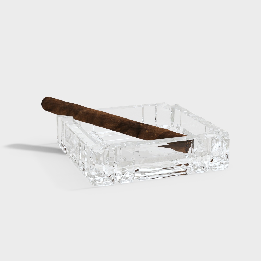 玻璃方形煙灰缸