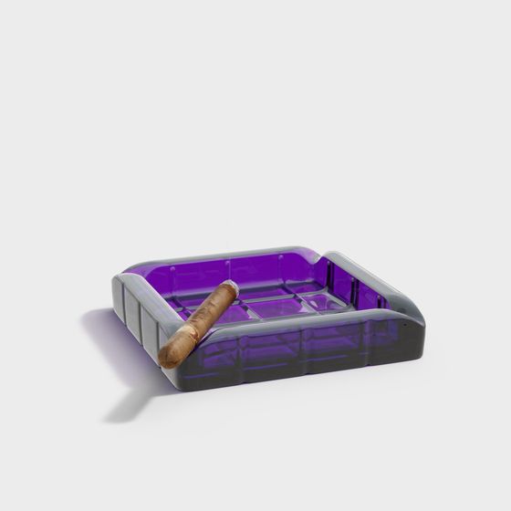 Stylish Low-Poly Ashtray 3D model for Creative Projects