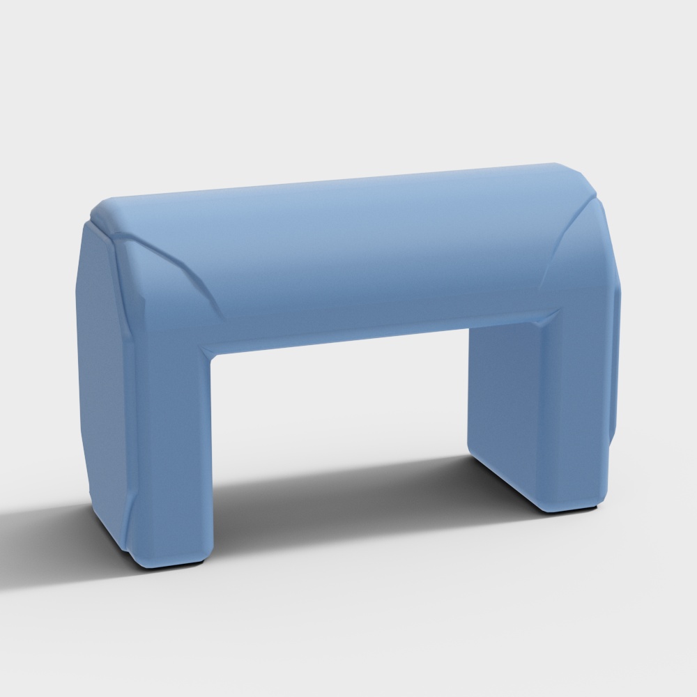Urban Bridge Low-Poly 3D Model