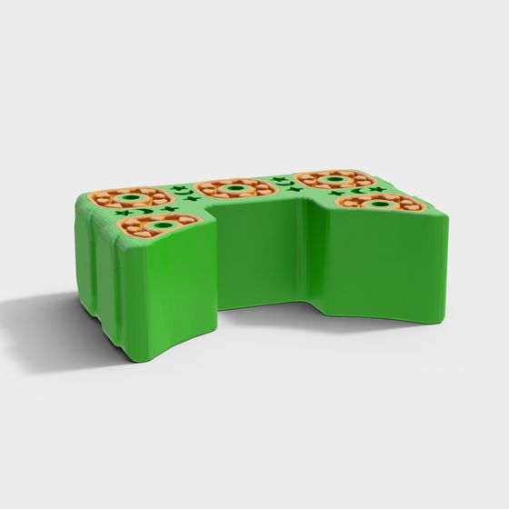 Vibrant Game Controller 3D model for Designers